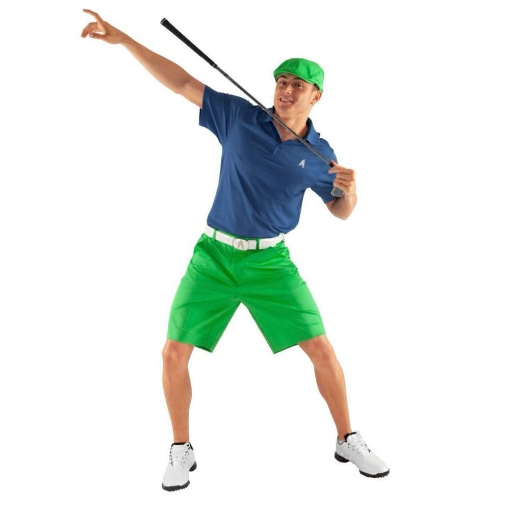 Royal & Awesome Mens Kelly Greenside Anti-wrinkle Water Resistant Golf Shorts